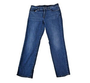 Lucky Brand‎ Jeans Womens 10/30 (32x29) Straight Ankle Mid-Rise Blue Denim